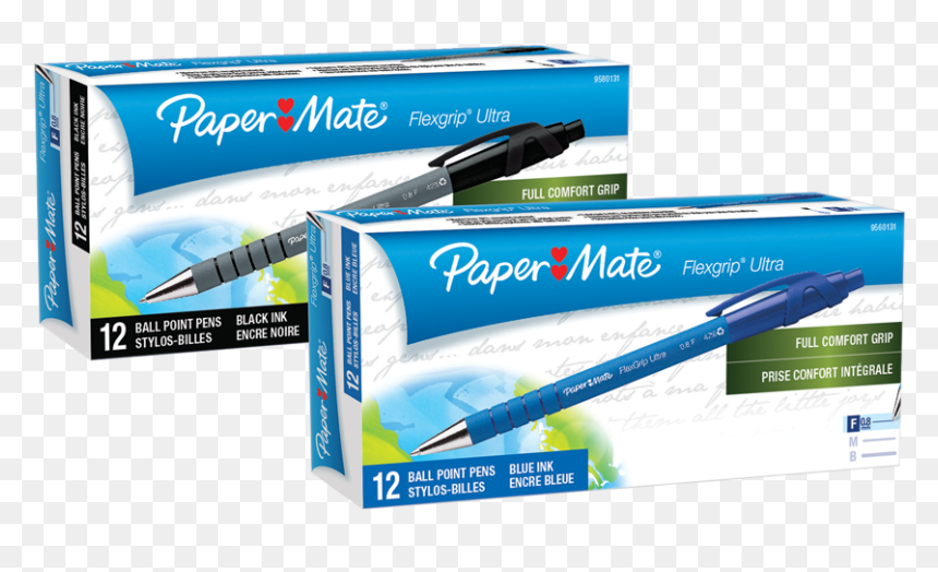Papermate Pens Blue Black, HD Png Download - pen png