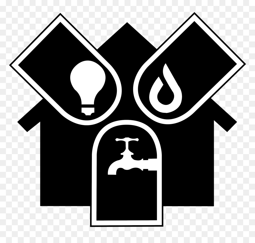Gas Water And Electricity, HD Png Download - electricity png