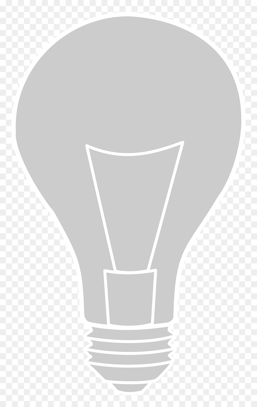 Light Bulb Silhouette Svg, HD Png Download - lightbulb png