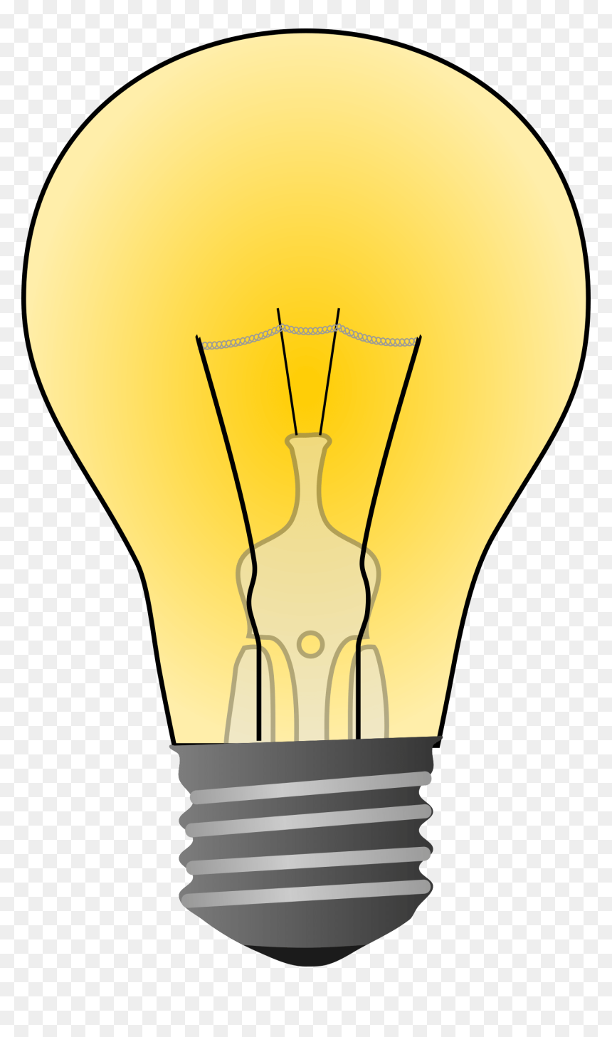 Light Bulb On Clipart, HD Png Download - lightbulb png