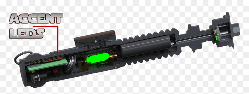 3d Printed Lightsaber With Electronics, HD Png Download - lightsaber png