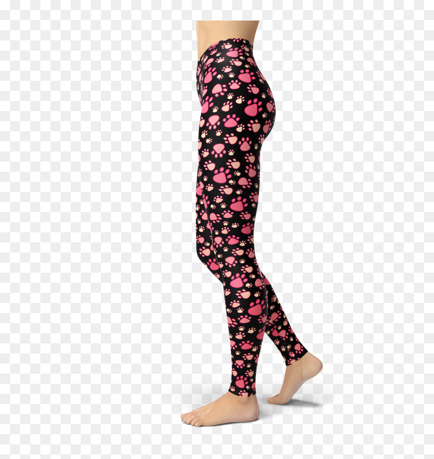 Adult Mermaid Leggings, HD Png Download - paw print png