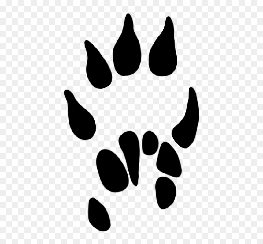 Mole Paw Clipart, HD Png Download - paw print png