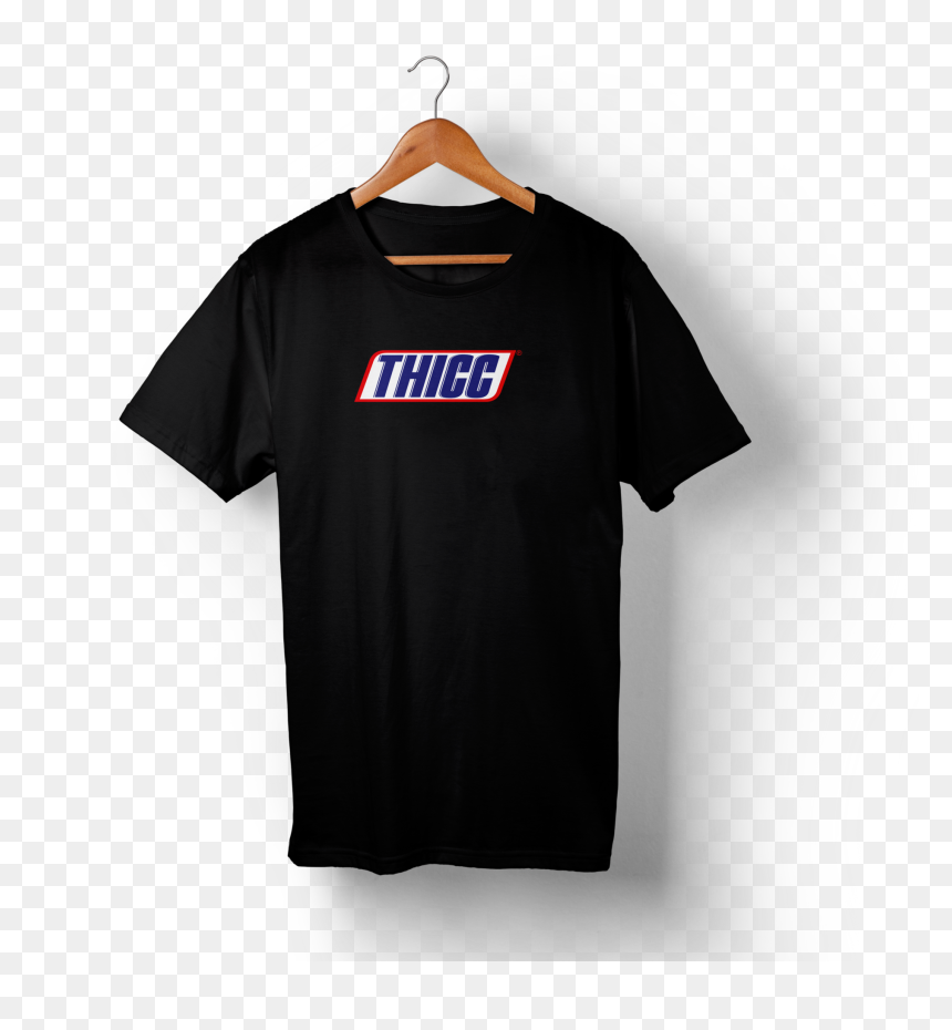 Dark Black T Shirt, HD Png Download - thicc png