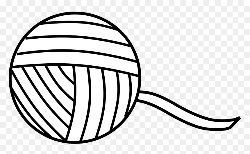 Ball Of Yarn Clipart, HD Png Download - hand drawn border png
