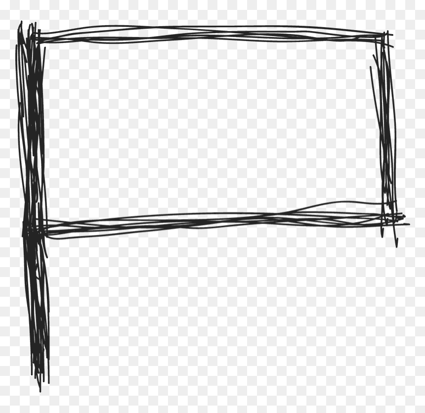 Drawing, HD Png Download - hand drawn border png