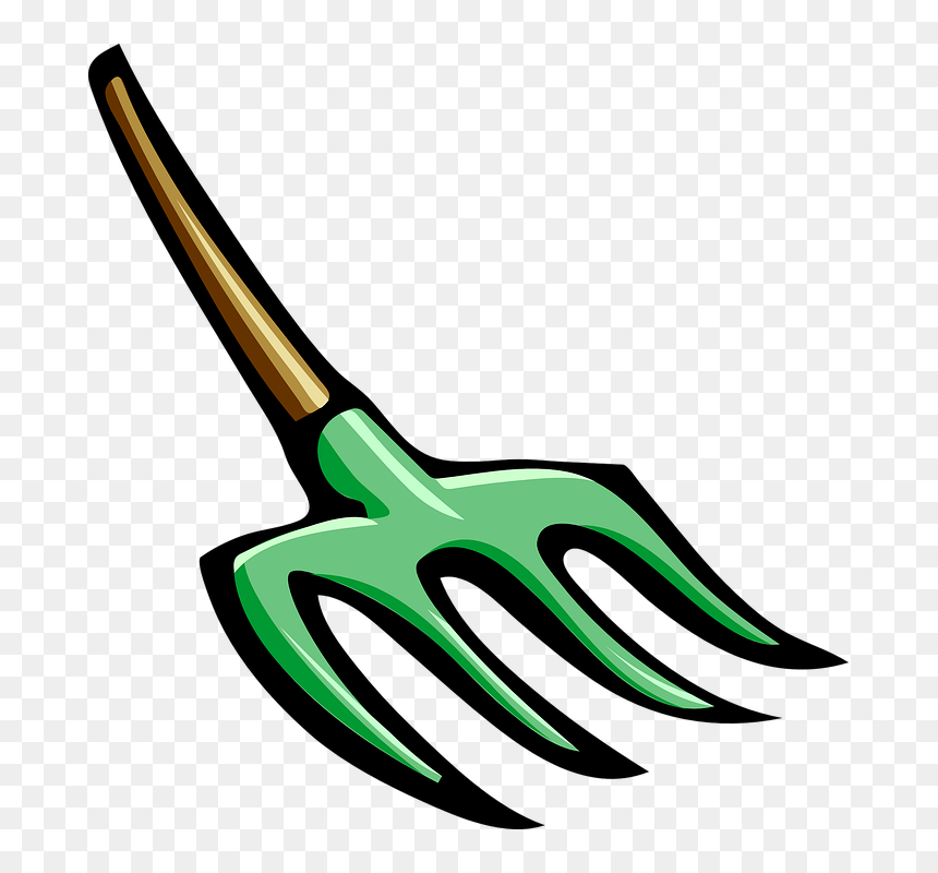 Pitch Fork Clip Art, HD Png Download - garden tools png