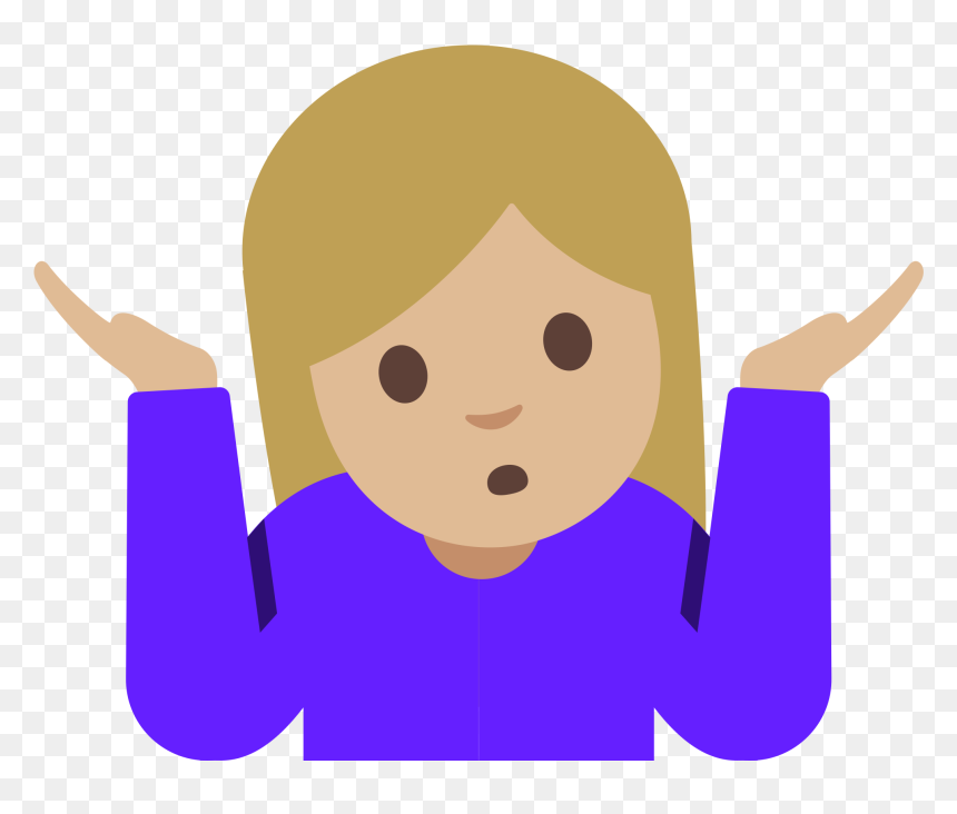 🤷 ♀, HD Png Download - cringe emoji png