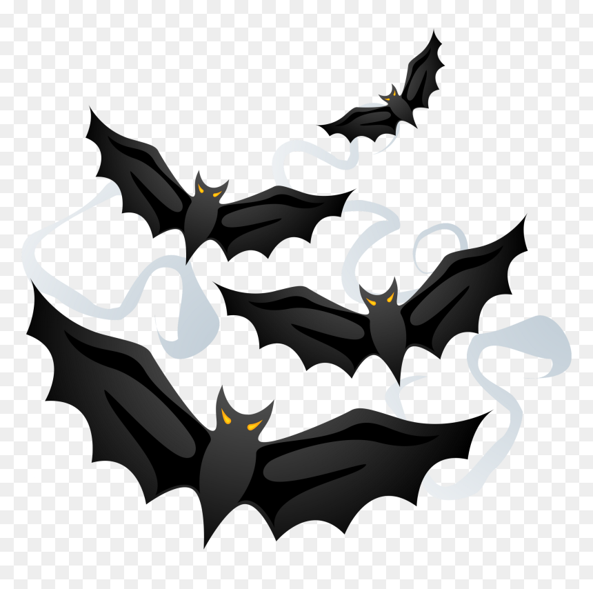 Creepy Halloween Png, Transparent Png - bat.png