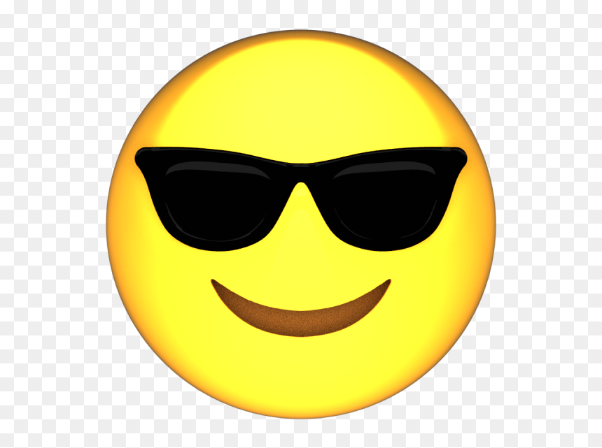 Smiley, HD Png Download - sunglass emoji png
