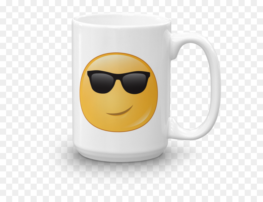Mug, HD Png Download - sunglass emoji png