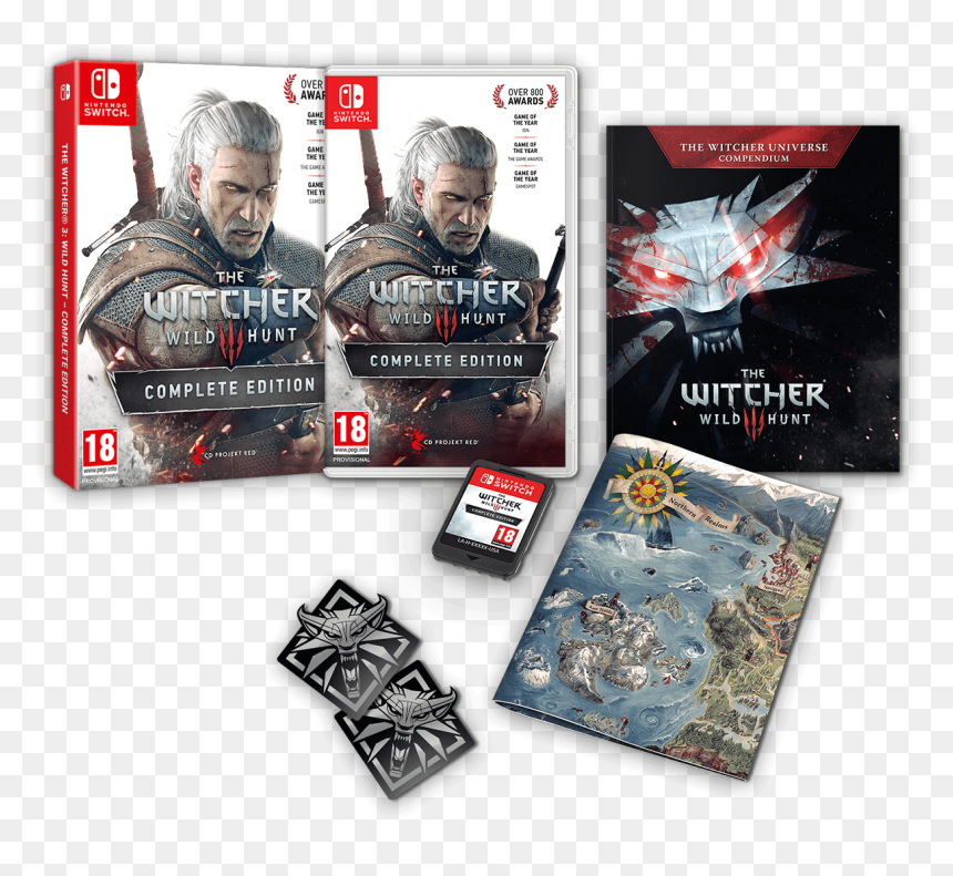 Witcher 3 Complete Edition Switch, HD Png Download - the witcher png