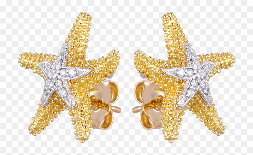 Earrings, HD Png Download - gold jewelry png