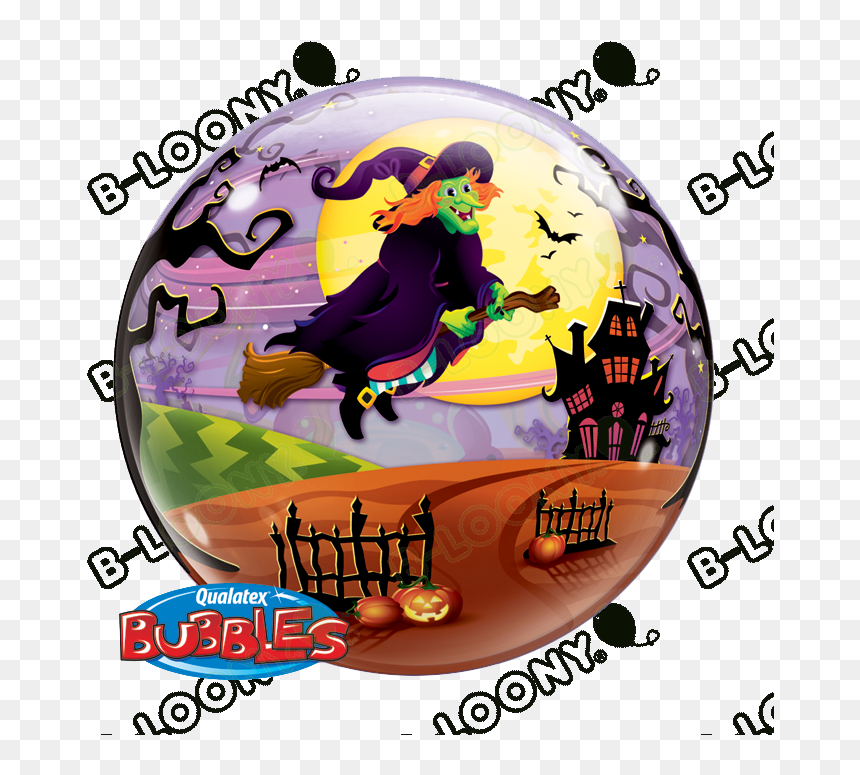 Bubble, HD Png Download - flying witch png
