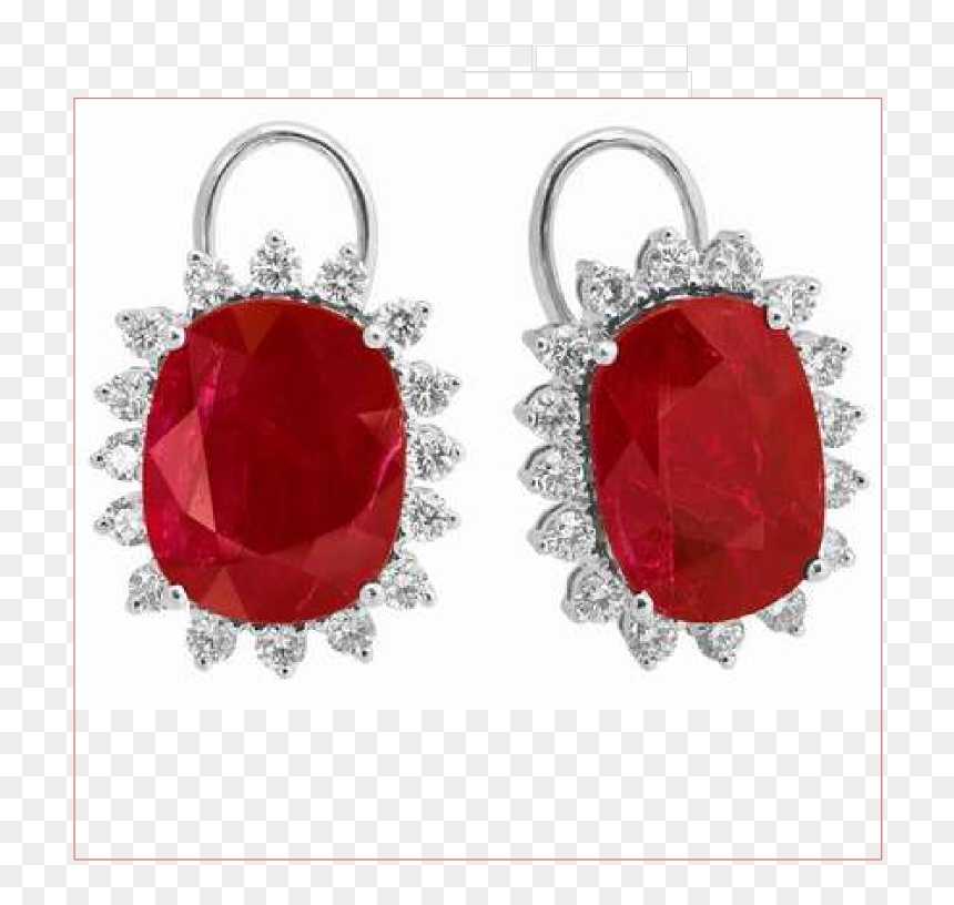 Earrings, HD Png Download - rubies png