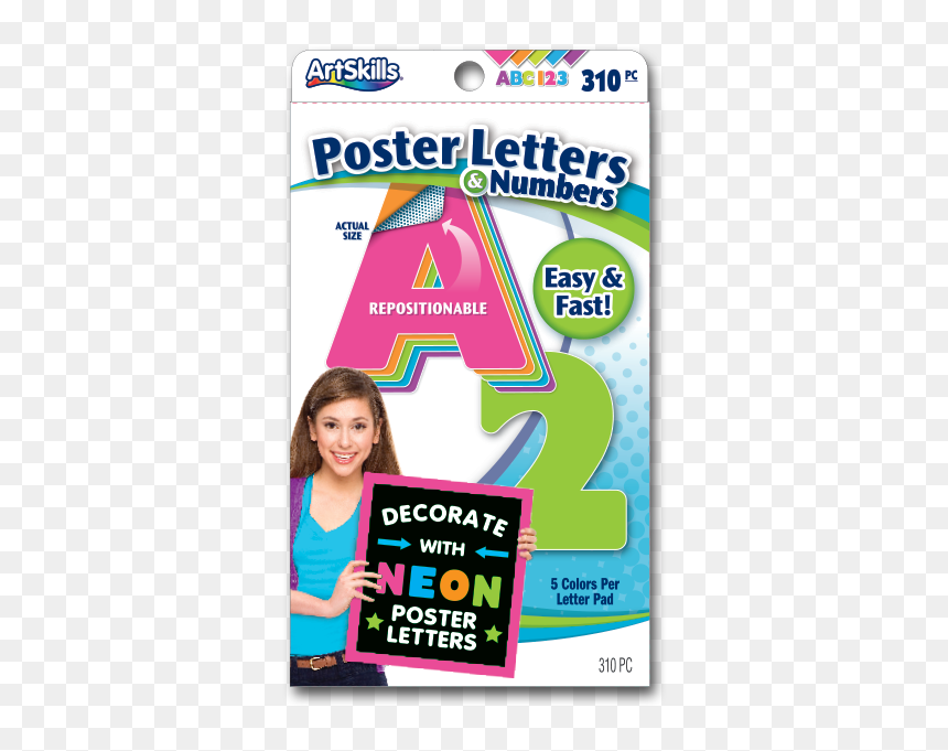 Poster Letter Stickers, HD Png Download - neon letters png