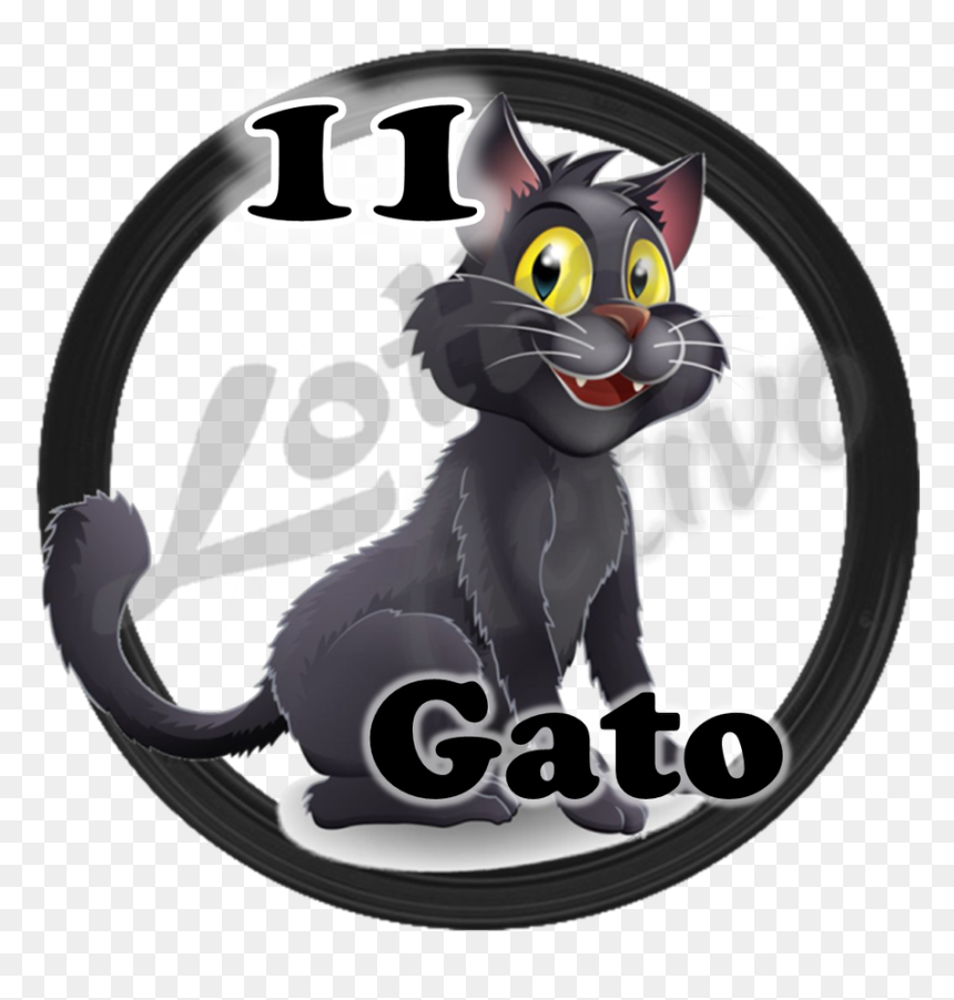 11 Gato - Ballena Animalitos Lotto Activo, HD Png Download - gato png