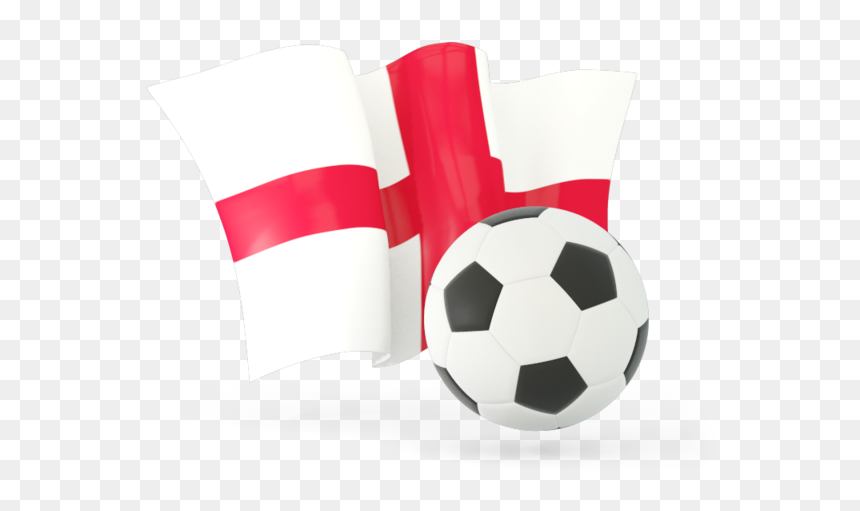 Football With Waving Flag - Armenia, HD Png Download - england flag png