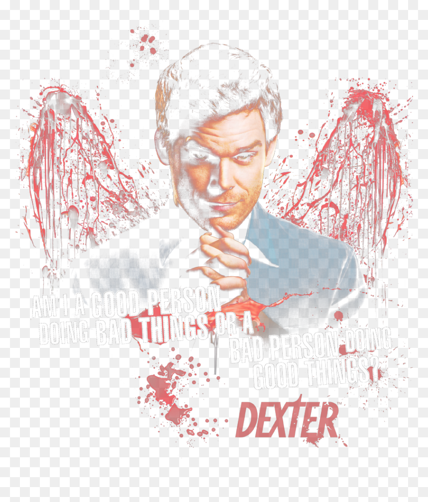 Dexter Good Bad Men"s Crewneck Sweatshirt - Dexter, HD Png Download - dexter png