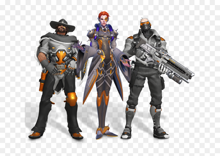 Junkrat Mccree, Moira, And Soldier - Overwatch League All Access Pass Skins, HD Png Download - overwatch junkrat png