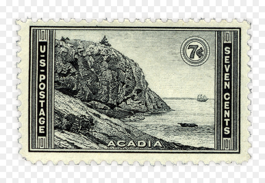 Usps National Park Stamps 1934 , Png Download - Acadia National Park, Transparent Png - usps png