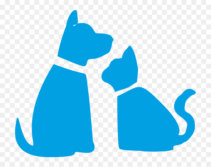 Silueta Perro Y Gato Png Clipart , Png Download - Dog And Cat Cartoon Black And White, Transparent Png - gato png