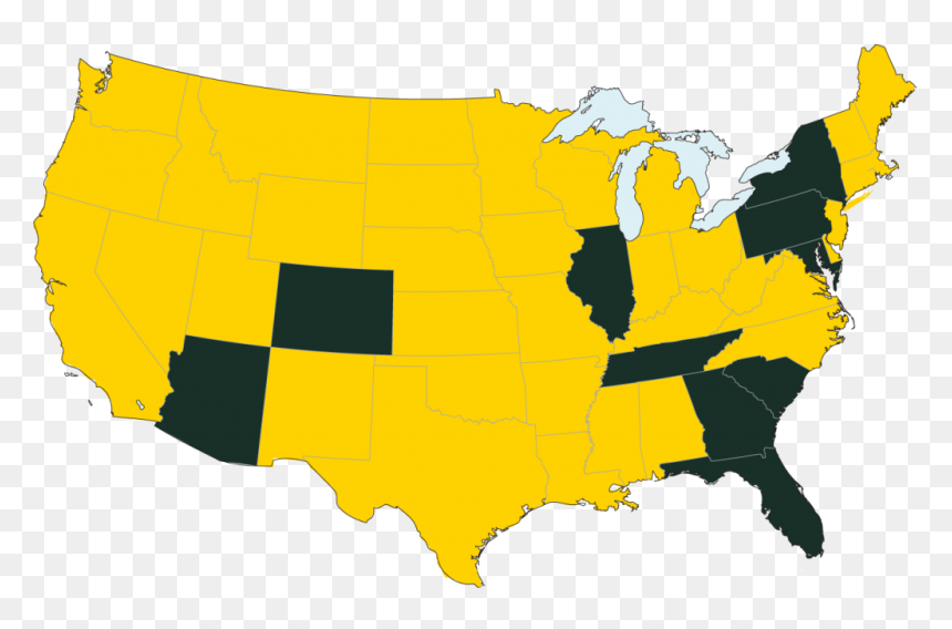 Map Of Hillbilly Bourbon Availability - Our State, HD Png Download - hillbilly png