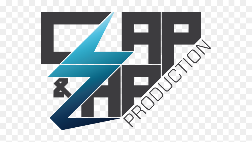Clapnzap Logo Final Noir - Graphic Design, HD Png Download - zap png
