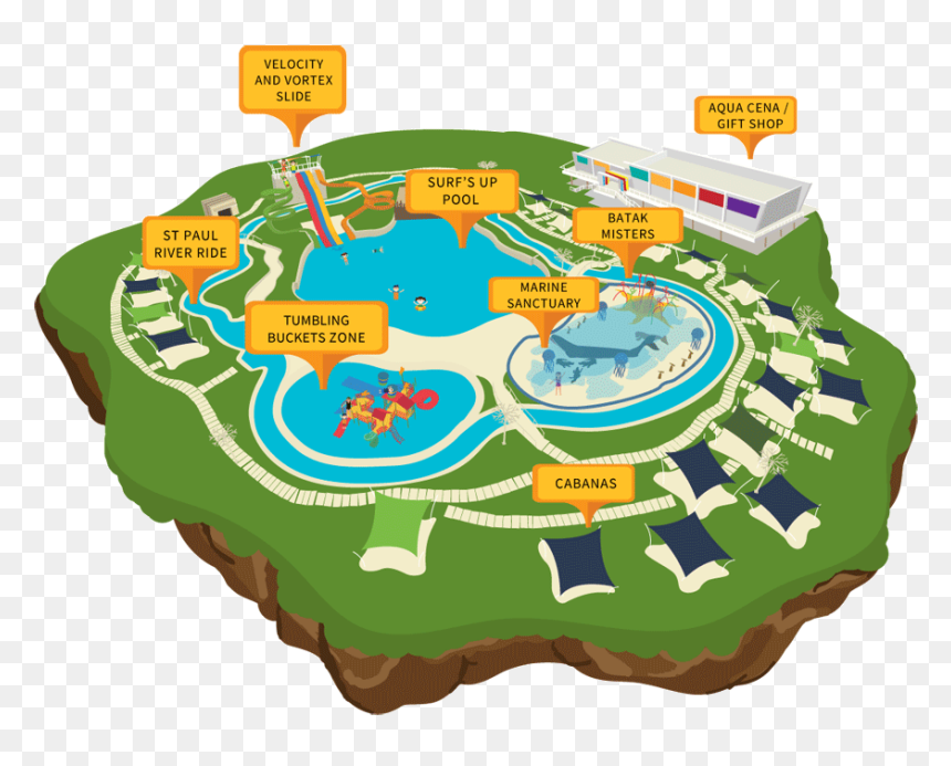 Water Park Astoria Palawan, HD Png Download - water slide png