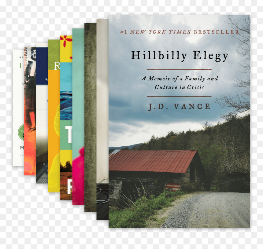 Go Big Read Covers Stacked - Hillbilly Elegy A Memoir Of A Family, HD Png Download - hillbilly png