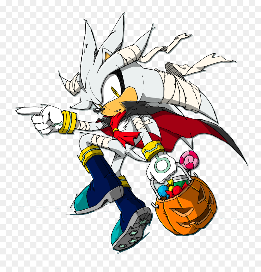 Silver The Hedgehog Halloween, HD Png Download - silver the hedgehog png