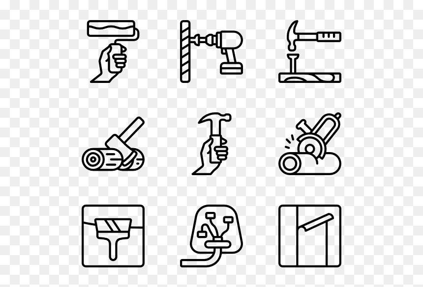 Top View Furniture Icons, HD Png Download - diy png