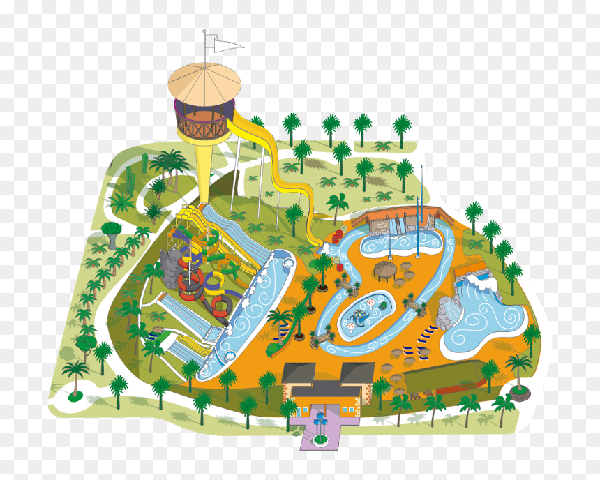 Acua Park Parque Acu - Parque Acuatico Fuerteventura, HD Png Download - water slide png