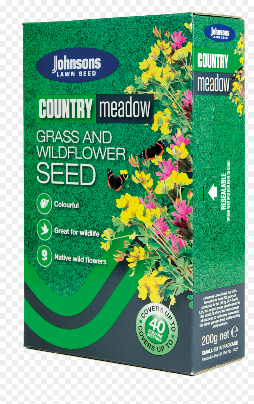 Johnsons Country Meadow Lawn Seed 200g, HD Png Download - meadow png