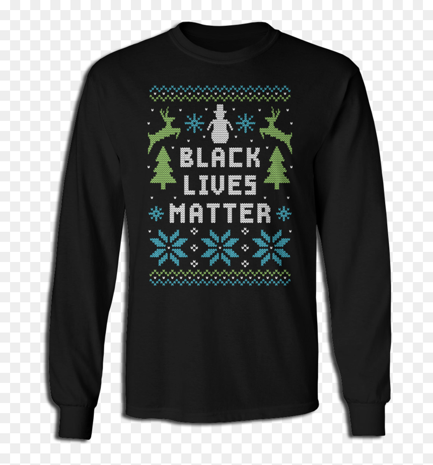 Long-sleeved T-shirt, HD Png Download - black lives matter png