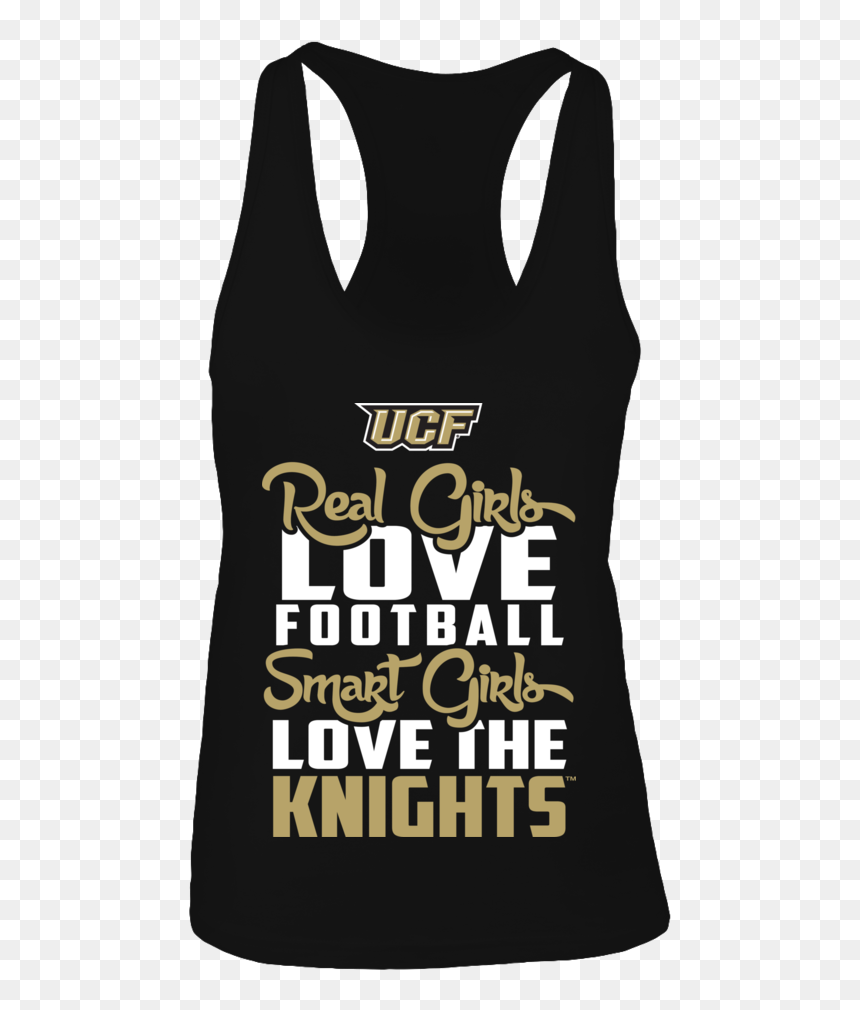 Ucf Real Girls Love Football Smart Girl Lov The Knights - Active Tank, HD Png Download - ucf png