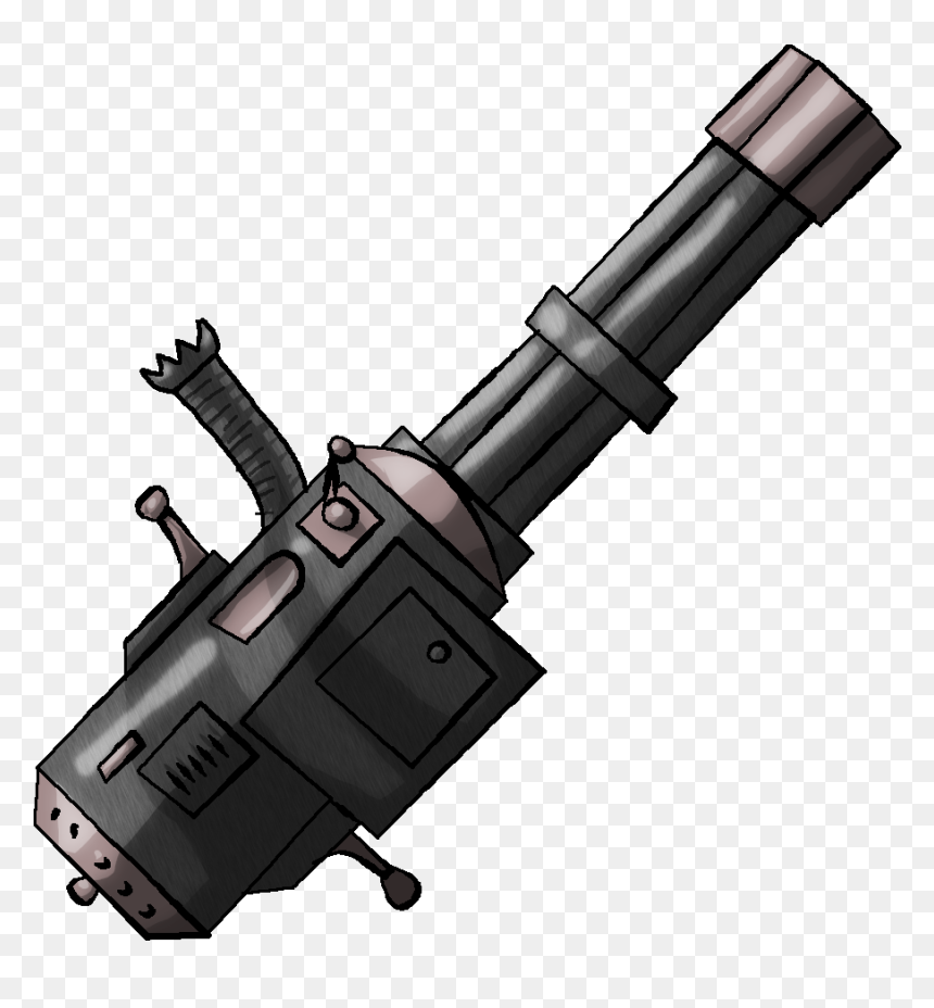 Одноручный Миниган , Png Download - Cannon, Transparent Png - minigun png