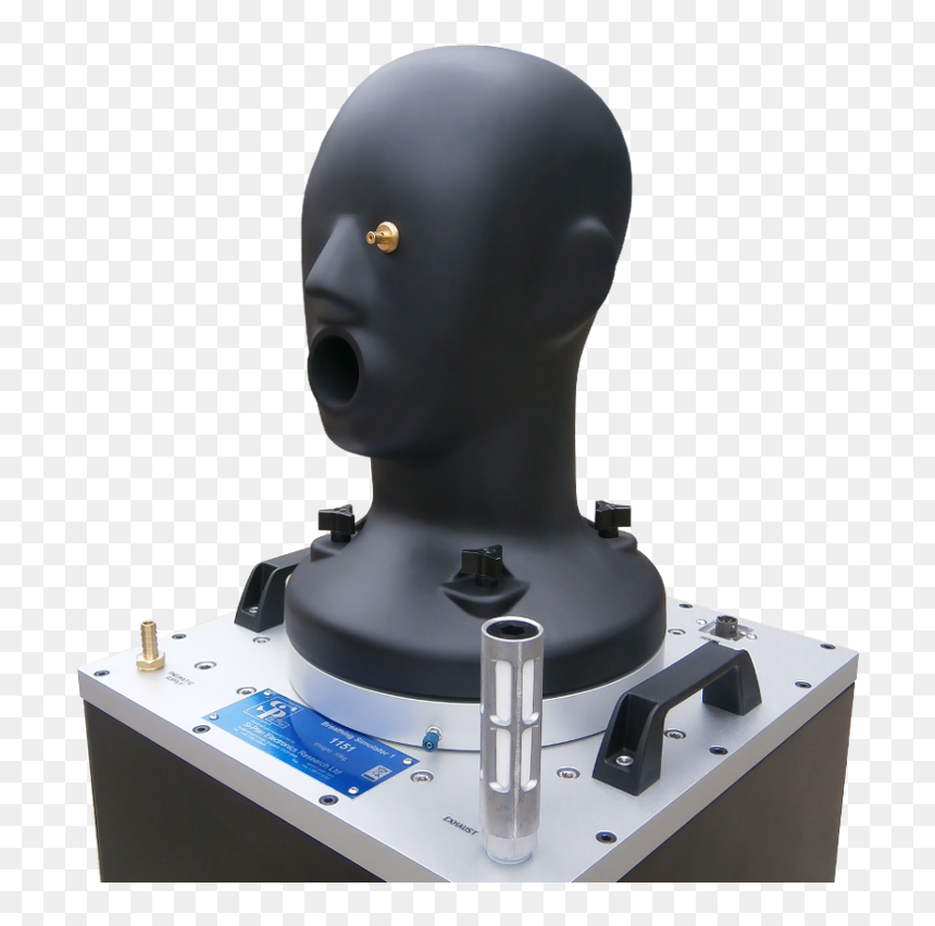 Dummy Head On Breath Machine With Eye Pressure Monitoring - Robot, HD Png Download - robot head png