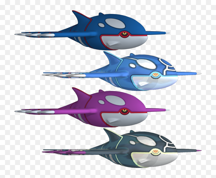 Download Zip Archive - Pokemon 3ds Kyogre Model, HD Png Download - kyogre png