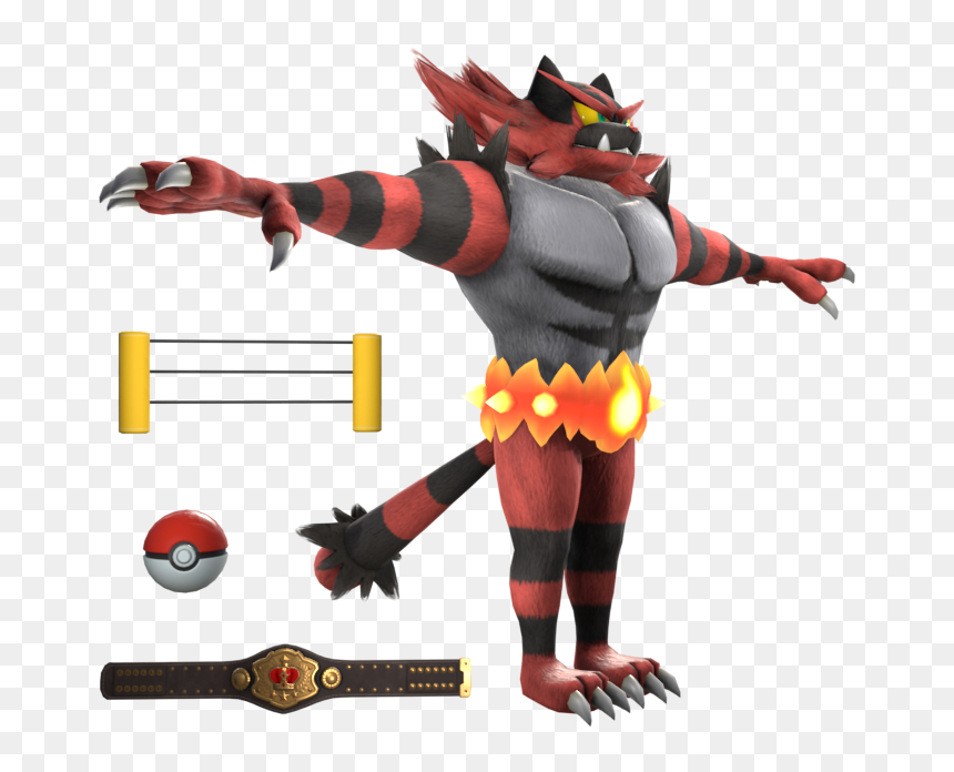 Super Smash Bros - Super Smash Bros Ultimate Incineroar, HD Png Download - incineroar png