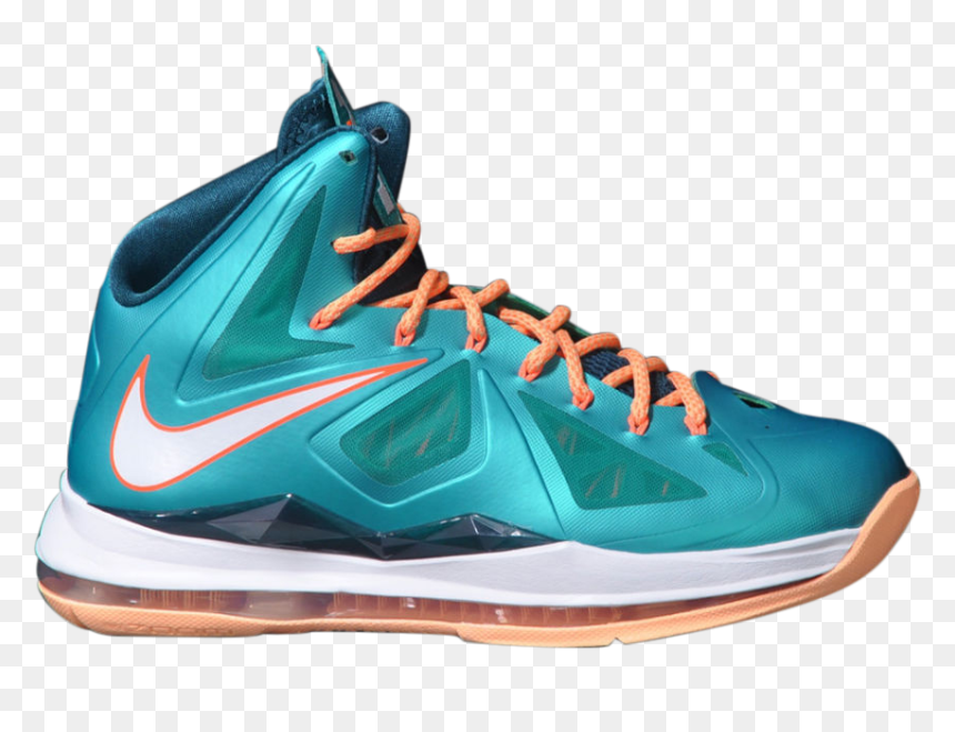 Lebron 10 "miami Dolphins - Lebron 10 Dolphins, HD Png Download - miami dolphins png