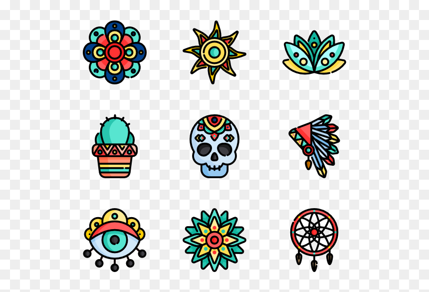 Circle Clipart Boho - Portable Network Graphics, HD Png Download - boho png
