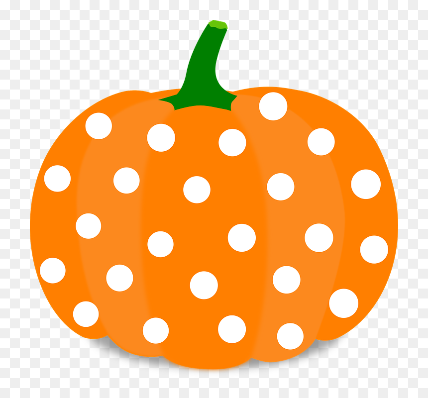 Pumpkin Halloween Vegetable - Pumpkins With Polka Dots, HD Png Download - pumpkin patch png