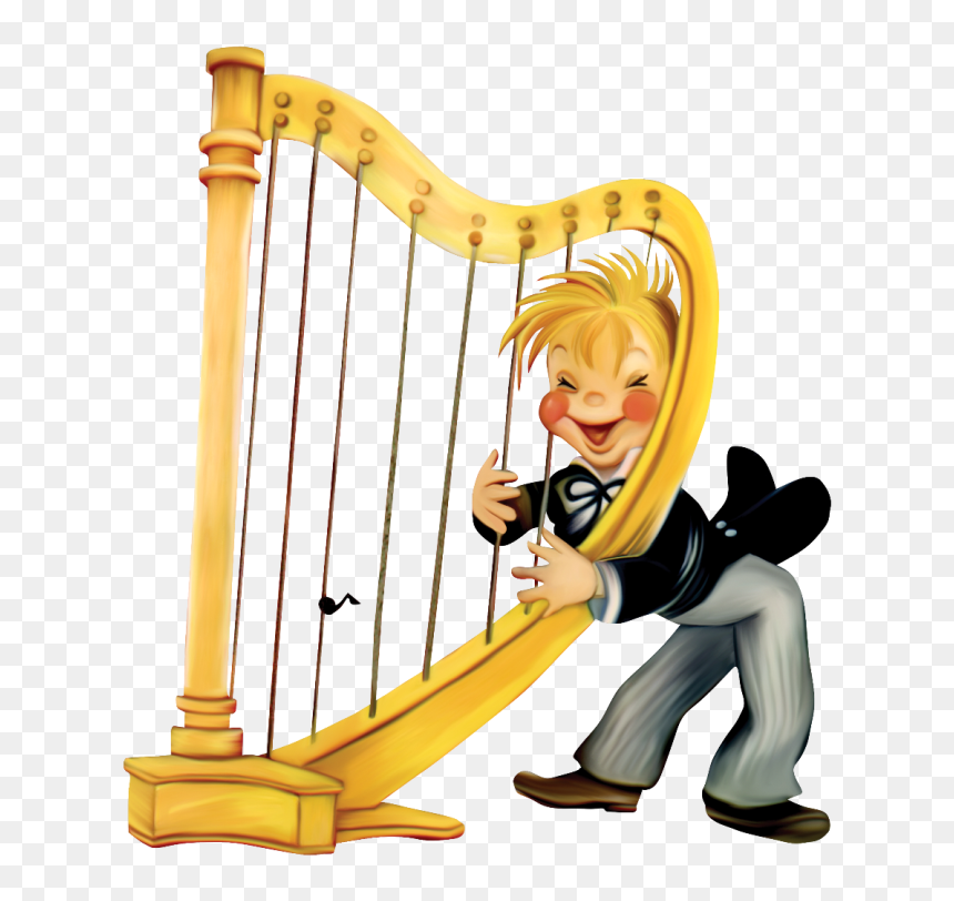 Harp Clipart Transparent - Harp Clipart, HD Png Download - kid playing png