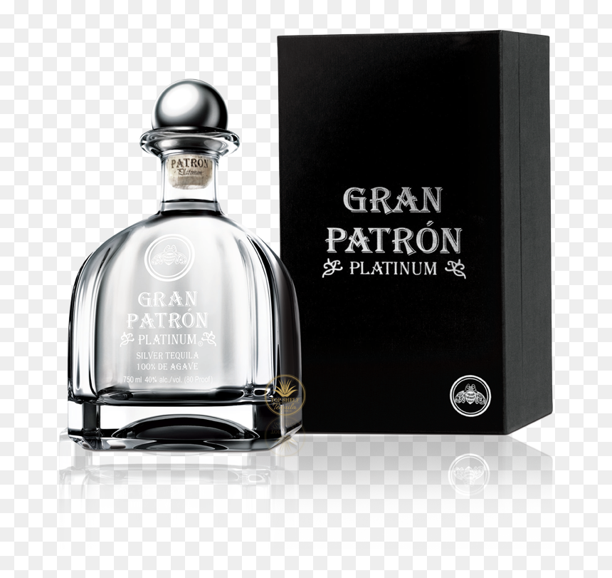 Gran Patron Platinum - Patron Platinum Tequila, HD Png Download - patron bottle png