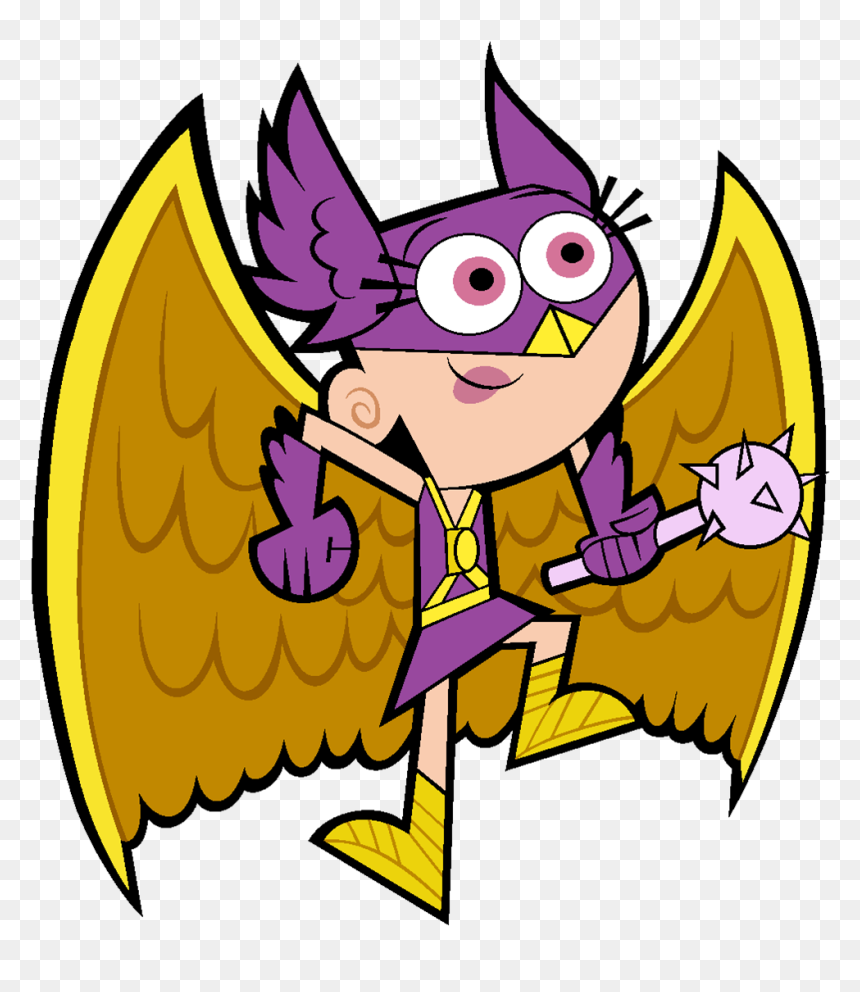 Gal Fairly Odd Parents - Hawkgirl Fairly Odd Parents, HD Png Download - fairly odd parents png