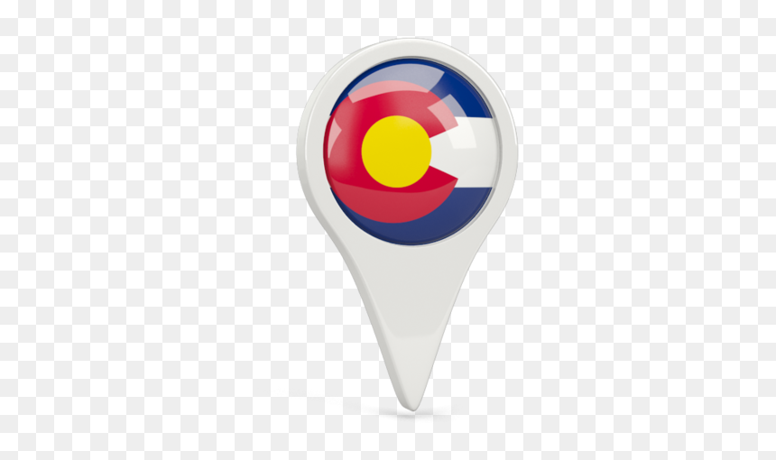 Round Pin Icon - Emblem, HD Png Download - colorado flag png