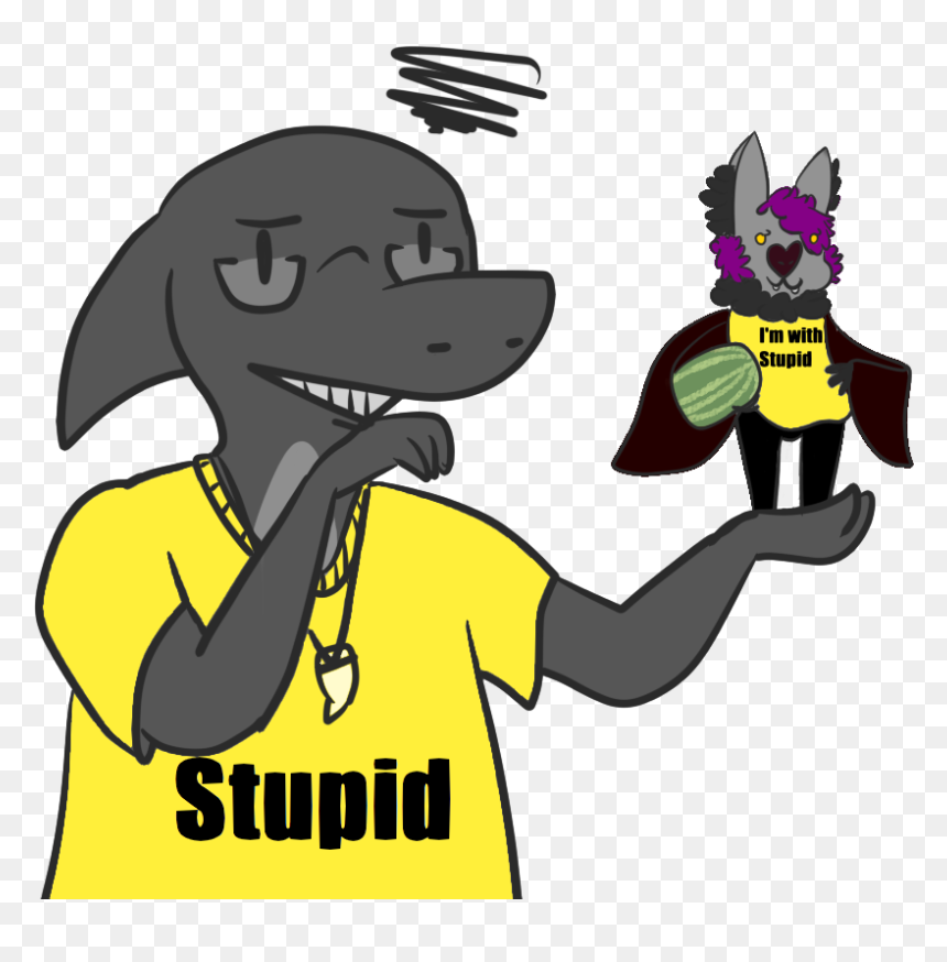 I"m With Stupid - Cartoon, HD Png Download - stupid png