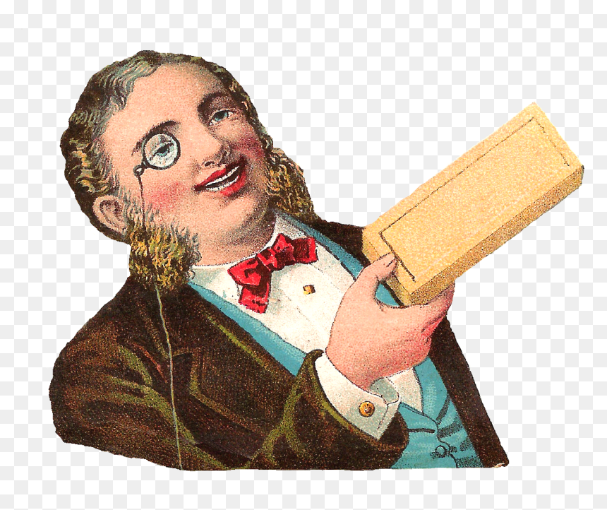 Business Man Vintage Transparent, HD Png Download - monacle png