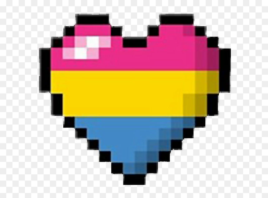 Lgbt Png , Png Download - Pansexual Pixel Heart, Transparent Png - lgbt png